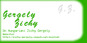 gergely zichy business card